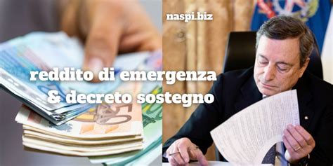 Reddito Di Emergenza E Decreto Sostegno Naspi