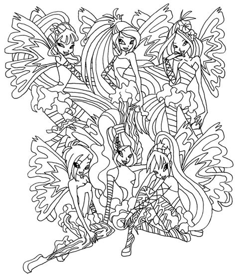 Criatura Llevar A Cabo Brindis Dibujos Para Colorear De Las Winx Club