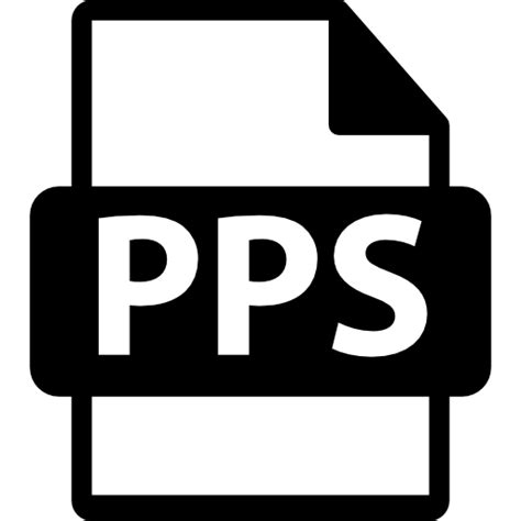 Formato De Archivo Pps Iconos Gratis De Interfaz