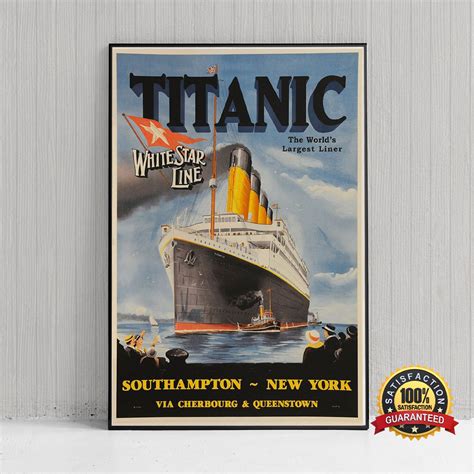 Ab Vintage Titanic Poster Titanic Movie Poster Titanic Etsy