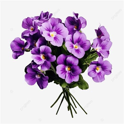 Ramo De Flores Violetas Png Violeta P Rpura P Talo Png Imagen Para