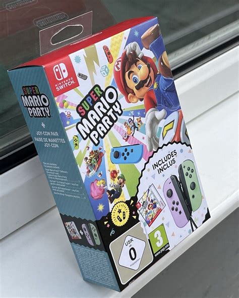 NINTENDO SWITCH SUPER MARIO PARTY JOY CON BUNDLE PASTEL GREEN PURPLE