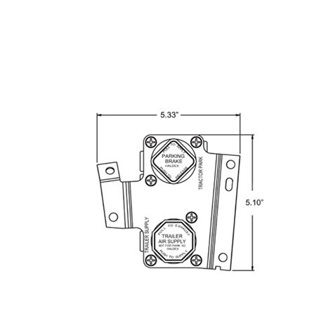 Haldex Air Brake Dual Application Valve Kit Kn20622 Wofford Truck Parts