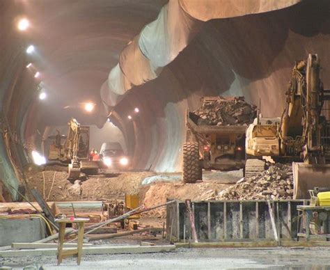 Gotthard Base Tunnel. One of the longest railway tunnels in the world