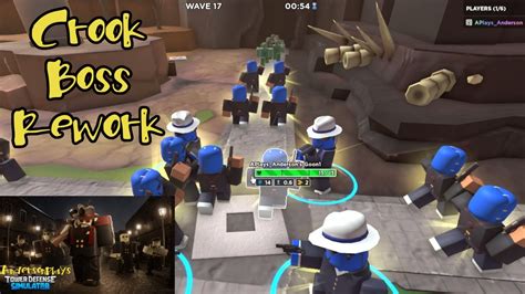 AndersonPlays Roblox CROOKS Tower Defense Simulator Crook Boss