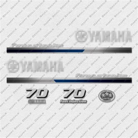 Yamaha 90hp Four Stroke Outboard Engine Decals Sticker Set Reproduction 2013 Eur 3129 Picclick It