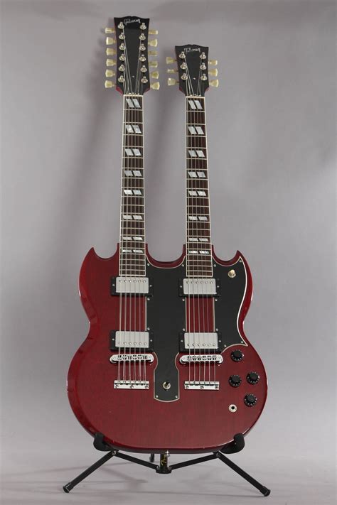 2001 Gibson Custom Shop Eds 1275 Sg Double Neck Heritage Cherry Electr