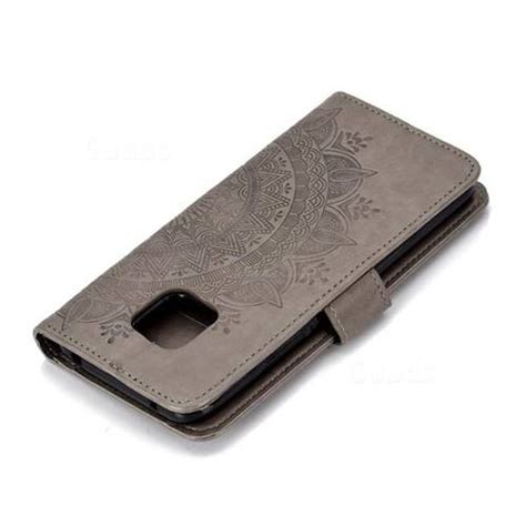 Intricate Embossing Datura Leather Wallet Case For Huawei Mate Pro