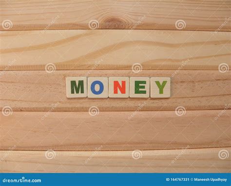 Word Money On Wood Stock Image Image Of Dark Message 164767331