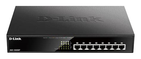 DGS 1008MP Max PoE 8 Port Desktop Gigabit Max PoE Switch D Link UK