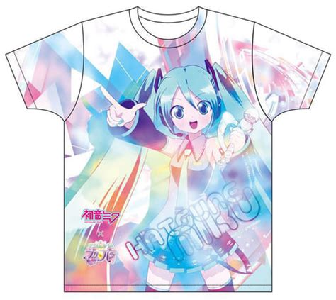 駿河屋 初音ミク フルカラーtシャツ ホワイト Lサイズ 「初音ミク×アイドルタイムプリパラ」（tシャツ）