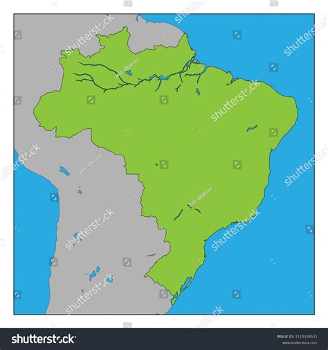 This Map Brazil Stock Illustration 2113338533 Shutterstock