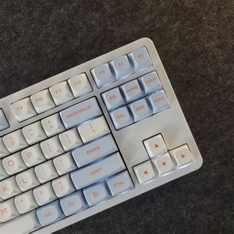 Furycube G Gasket Hot Swappable Wired Mechanical Keyboard White Blue Noah Silver Switch