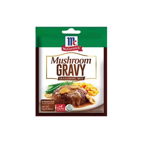 Mccormick Mushroom Gravy Seasoning Mix Carton