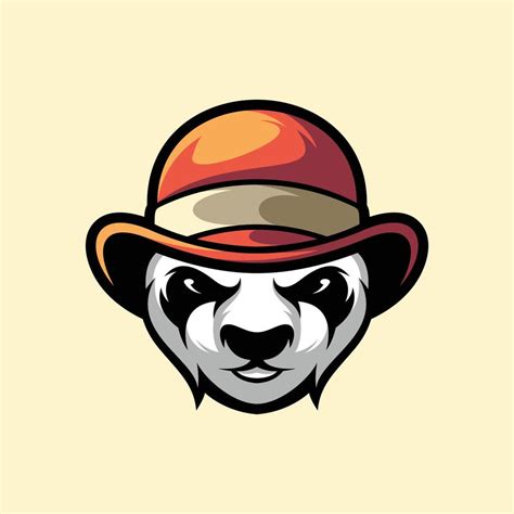 Panda Head Mascot Design Vector Art At Vecteezy