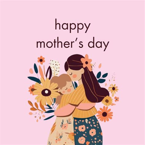 Happy Mothers Day ECard Of A Mother Hugging Her Daughter Send A