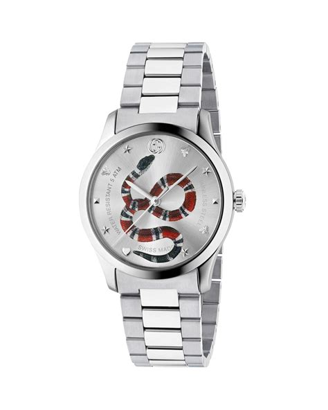 Gucci Men S Gg Mm Stainless Steel Bracelet Watch Neiman Marcus