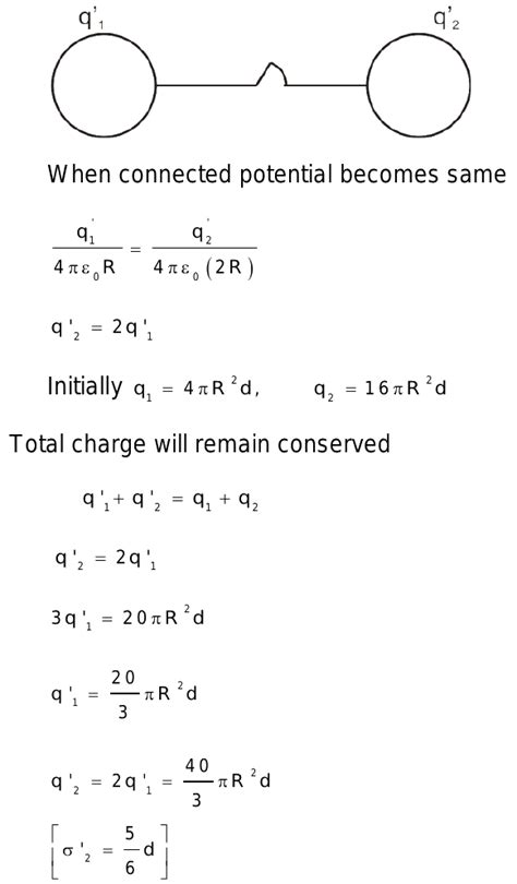 Two Isolated Metallic Solid Spheres Of Radii R And R Are Charged