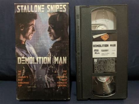 Vhs Demolition Man 1994 Sylvester Stallone Wesley Snipes Tested Free