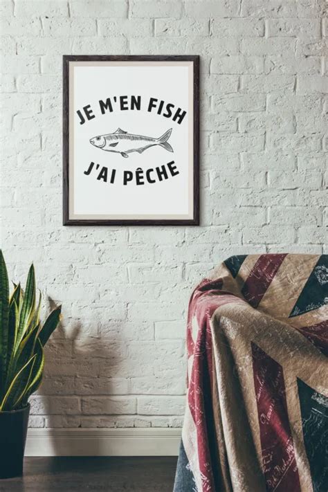 Affiche Je M En Fish J Ai P Che La French Touch