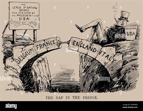 The Gap In The Bridge Cartoon On The Absence Of The Usa In The League