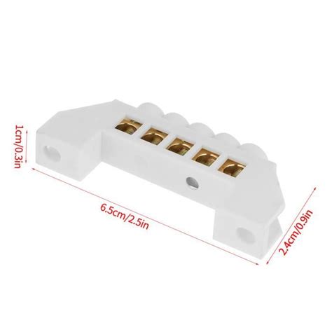 Connecteur De Borne 10pcs 5 Hole Bridge Design Line Row Cuivre Vis