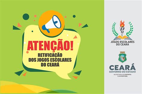 Sejuv divulga calendário retificado dos Jogos Escolares do Ceará 2022