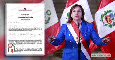 Mensaje A La Naci N Texto Completo Del Mensaje Presidencial