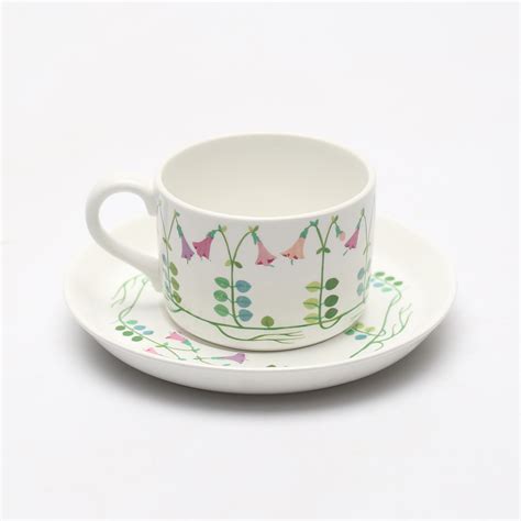 Images For Stig Lindberg Tea Cup With Saucer Linnea