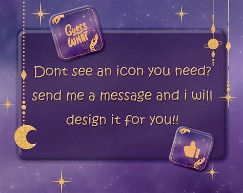 Purple Stream Deck Icons Set Screensavers Celestial Icon Pack For