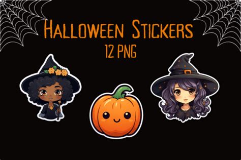 Halloween Stickers Graphic By BElux Business Brand Creative Fabrica