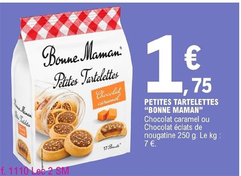 Promo Petites Tartelettes Bonne Maman Chez E Leclerc