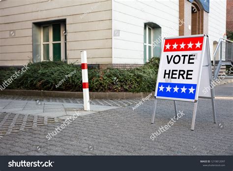 polling place sign images stock  vectors shutterstock