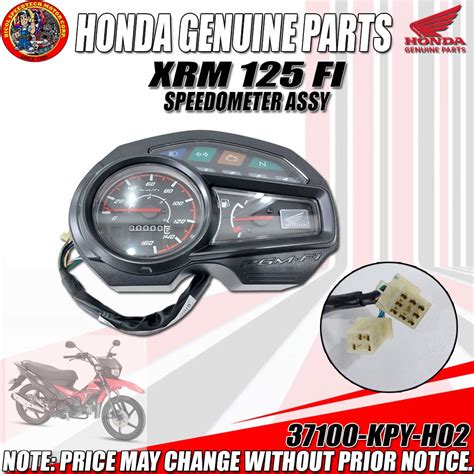 Xrm Fi Speedometer Assy Hpi Genuine Kpy H Shopee