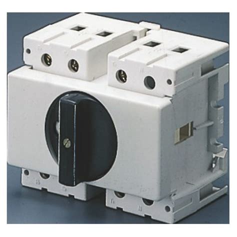 Rotary Isolator Switch For Din Rail Black Handle 3p 4m En50022