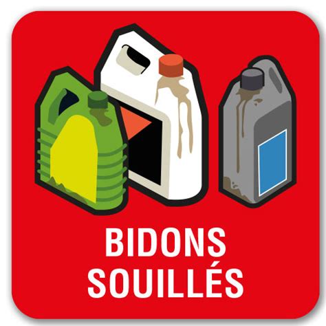 Panneau tri sélectif Bidons Souillés ARIA Repro