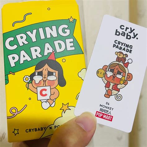 Wts Bnif Popmart Crybaby Crying Parade Blind Box Series Monkey