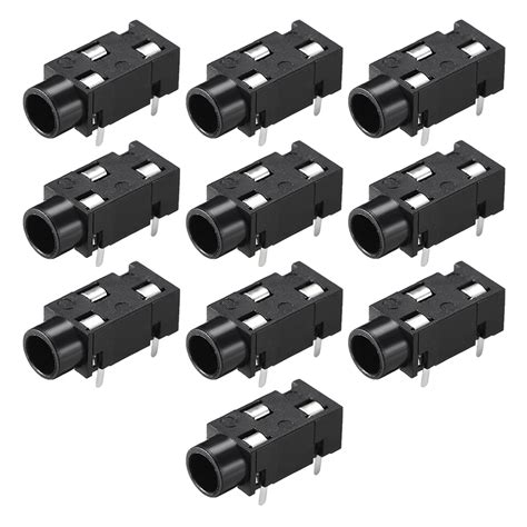 3 5 Mm Audio Jack Connector PCB Mount Female Socket 3Pin PJ 320 10pcs