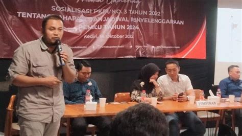 Kpu Kabupaten Kediri Lakukan Sosialisasi Jadwal Dan Tahapan Pemilu 2024