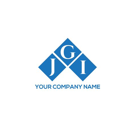 JGI letter logo design on WHITE background. JGI creative initials ...