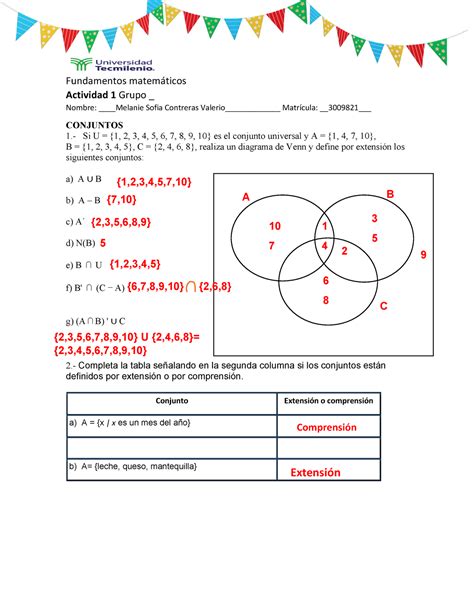 Actividad 1 Fundamentos Matemá Ticos Fundamentos matemáticos