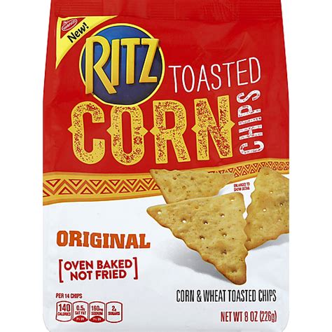 Nabisco Ritz Original Toasted Corn Chips 8 Oz Bag Galletas Saladas