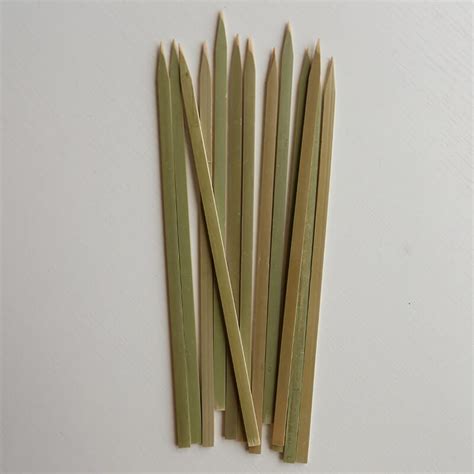 Flat Bamboo Skewers Personalized Custom Priting Factory Rijia Bamboo