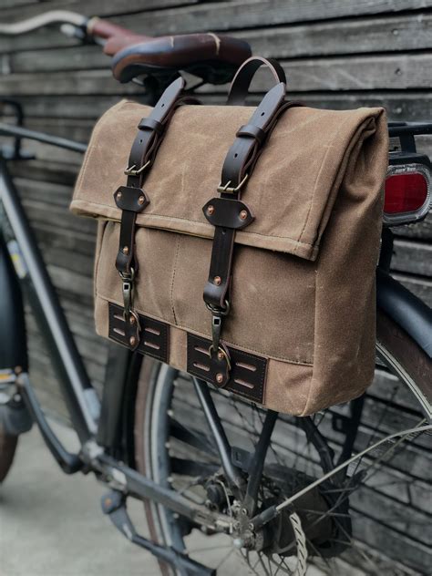 Waxed Canvas Saddlebag For Super73 Convertible Into Messenger Bag