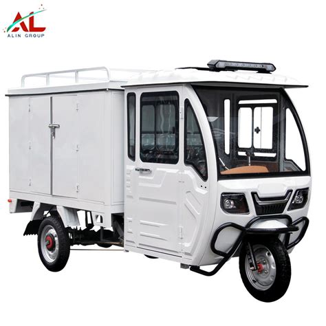 Express Delivery Cargo Tricycle Cabin Closed Van Truck Three Wheels