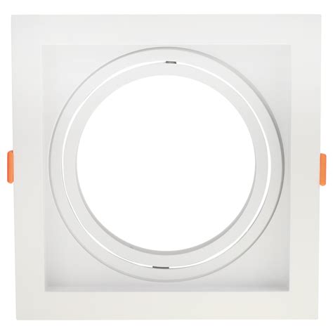 Spot De Embutir Quadrado Conecta ABS Branco AR111 Bella DL146AR111W