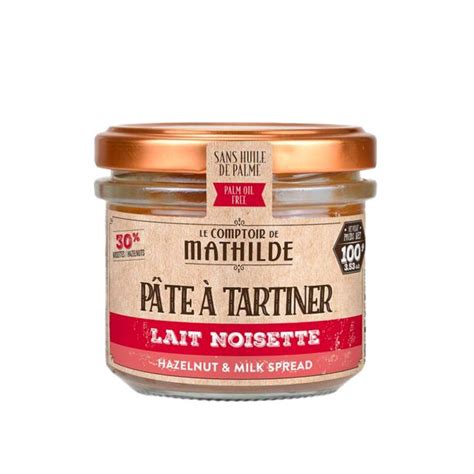 Pâte à tartiner Lait Noisette 100g Comptoir de Mathilde