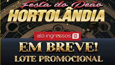 Ingressos à venda da Festa do Peão de Hortolândia 2020