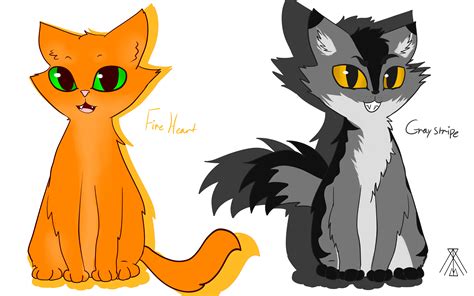 Fireheart And Graystripe Warrior Cats By Moulinvix On Deviantart