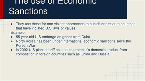 Ppt Economic Sanctions Powerpoint Presentation Free Download Id